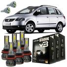 Kit Lâmpadas Super Led Y3 VW SpaceFox 2010 A 2016 + T10