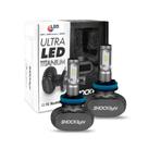 Kit Lâmpadas Ultra LED H11 Titanium 6000k Lumens 50w 12v