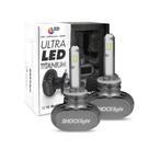 Kit Lâmpadas Ultra LED H27 Titanium 6000k Lumens 50w 12v