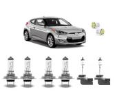Kit lâmpadas veloster 2011 2012 2013 halógenas amarela