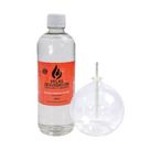 Kit Lamparina Vidro 300ml + Fluido Óleo 500ml Pavio Eterno Kit Lamparina Vidro 300ml + Fluido Óleo 500ml Pavio Eterno