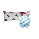 Kit Lançamento 1 Almofada Baguete Borboleta + 1 Nó Decorativas Moderna Luxo Casa