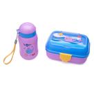 Kit Lanche Fundo Do Mar Garrafa Plástica 500Ml + Marmita 700Ml - Caixa C/ 1 Kit Leoeleo
