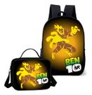 Kit Lancheira Termica E Mochila Escolar Estampa Ben Alien 10 Lançamento