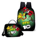 Kit Lancheira Termica E Mochila Escolar Estampa Ben Alien 10