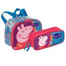 Kit Lancheira Térmica Infantil + Estojo Sestini Peppa Core Kit Lancheira Térmica Infantil + Estojo Sestini Peppa Core