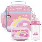 Kit Lancheira Térmica, Pote Marmita 400ml e Garrafa 460ml Infantil PICCOLINO
