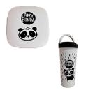 Kit Lanchinho Marmita E Copo Com Alça Panda Sortidos Ideias Ideias