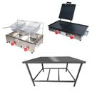 Kit Lanchonete Mesa de Manipulação 100x55cm + Fritadeira a Gás 2 Cuba + Chapa a Gás 60cm Alcamar Kit Lanchonete Mesa de Manipulação 100x55cm + Fritadeira a Gás 2 Cuba + Chapa a Gás 60cm Alcamar