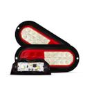 Kit Lanterna De Led Com Ré + Placa Carretinha Carreta Bivolt