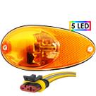 KIT Lanterna Lateral Ônibus Dupla Função 5 Led BIVOLT +Conector KIT Lanterna Lateral Ônibus Dupla Função 5 Led BIVOLT +Conector