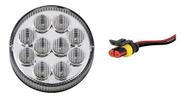 KIT Lanterna Ônibus Caminhão Carreta Bugue Traseira Luzde Ré LED VM 12 volts Ø 9.60 cm com Conector