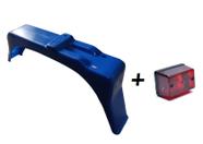 Kit Lanterna + Paralama Traseiro Azul Mobilete Caloi
