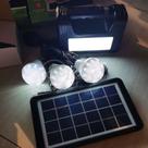 Kit Lanterna Placa Solar Carregador Portatil Emergência