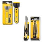 Kit Lanterna Recarregável E Estilete 18mm Vonder