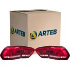 Kit Lanterna Traseira Fox 2015-2018 Original Arteb Fumê High Series Kit Lanterna Traseira Fox 2015-2018 Original Arteb Fumê High Series