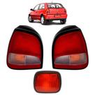 KIT Lanterna Traseira Gol Bola G2 1995 1996 1997 1998 1999 + Neblina