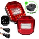Kit Lanterna Traseira LED Marmita VW FORD 12V 24V com Chicotes