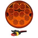 KIT Lanterna Traseira Ônibus Caminhão Carreta 96mm 10 Led