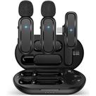 Kit Lapela Microfone Duplo Profissional Para Samsung S20 S22