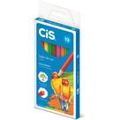 kit Lápis de Cor Cis Plastic 12 Cores Pct c/6 Estojos !!