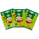Kit Lápis de Cor Colorido 5 Unidades Linha Eco 12 Cores