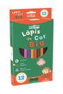 Kit Lápis de Cor Leo&Leo 12 Cores Triangular Big 150mm com Apontador Basic Kit Lápis de Cor Leo&Leo 12 Cores Triangular Big 150mm com Apontador Basic