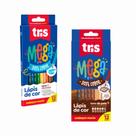 Kit Lapis de Cor Mega Soft Color + Lapis de Cor Tons da Pele mega Soft 12 cores -Tris