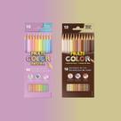 Kit Lápis de Cor Tons Pastel 10 Cores Multicolor + 12 Cor de Pele Faber-Castell