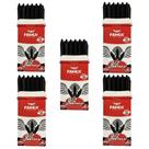 Kit Lápis Giz Estaca 5 Caixa Com 12un Cada Preto - Famix