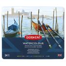 Kit Lápis Profissional Derwent Watercolour 24 Cores