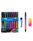 Kit Lapiseira e Caneta Move 0.7mm Rosa/Roxo Borracha Grafite Kit Lapiseira e Caneta Move 0.7mm Rosa/Roxo Borracha Grafite