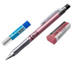 Kit Lapiseira Graph 0.7 Rosa Metálico +Grafite +Borracha VM