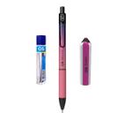 Kit Lapiseira Move 0.7 Rosa/Roxo+Grafite+Borracha Lápis Rosa