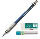 Kit Lapiseira Pentel Graphgear 500 0,7mm Grafite Borracha Kit Lapiseira Pentel Graphgear 500 0,7mm Grafite Borracha