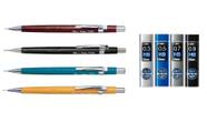 Kit Lapiseira Pentel Sharp 0,3 0,5 0,7 0,9+grafites ain stein HB