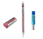 Kit Lapiseira Spark 0.7mm Rosa Metálico +Grafite+Borracha VM
