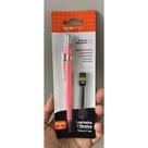 kit Lapiseira Técnica + tubo 12 grafites Hexagonal 0.7mm Jocar GRATIS CORES voltas as aulas Cores:01 Rosa
