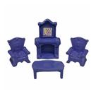 Kit Lareira De Brinquedo Com 4 Peças Sayuri