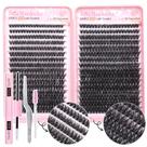 Kit Lash Clusters Boahankuke D Curl Volume, extensão de cílios