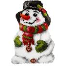 Kit Latch Hook MIAOLLUN Tapete Snowman 52x38cm de Natal