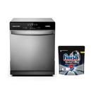 Kit Lava-Louças Brastemp 8 Serviços Inox BLF08BS e 2 Finish Powerball Quantum Ultimate com 10 Tabletes