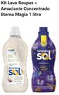 Kit Lava Roupas + Amaciante Eterna Magia Girando Sol 1 Lt