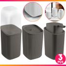 Kit Lavabo 3 Pçs Porta Sabonete Escova Algodão Luxo Moderno Banheiro Lavabo Kit Lavabo 3 Pçs Porta Sabonete Escova Algodão Luxo Moderno Banheiro Lavabo