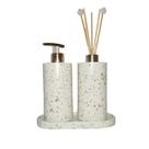 Kit lavabo Bali em Granilite cor Graça-branca ConcretAM