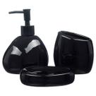 Kit Lavabo Banheiro 3 Peças Sabonete Líquido Escova / 094