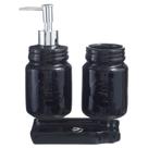Kit Lavabo Banheiro Acessórios Porta Sabonete Líquido Kb-646