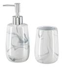 Kit Lavabo Banheiro Luxo Saboneteira Líquida Escova / 483