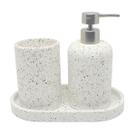 Kit Lavabo Cimento Granilite 3 Peças - Mart Collection