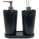 Kit Lavabo com Aromatizador e Saboneteira Líquida 220ml Ideal para Escritório e Recepção